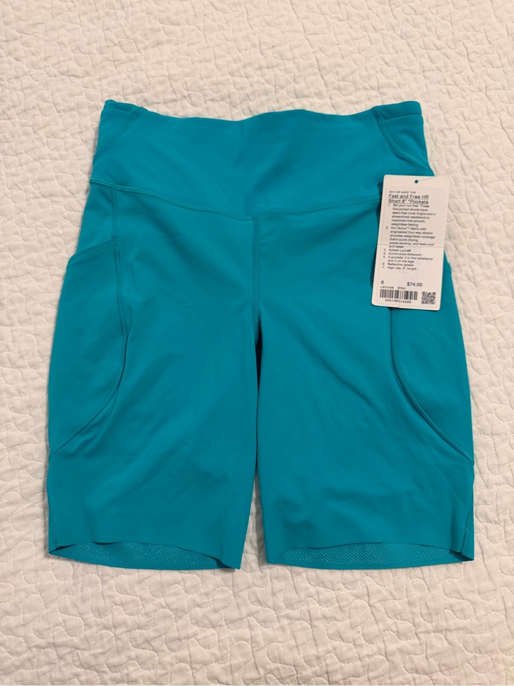 Lululemon Teal Bike Shorts
